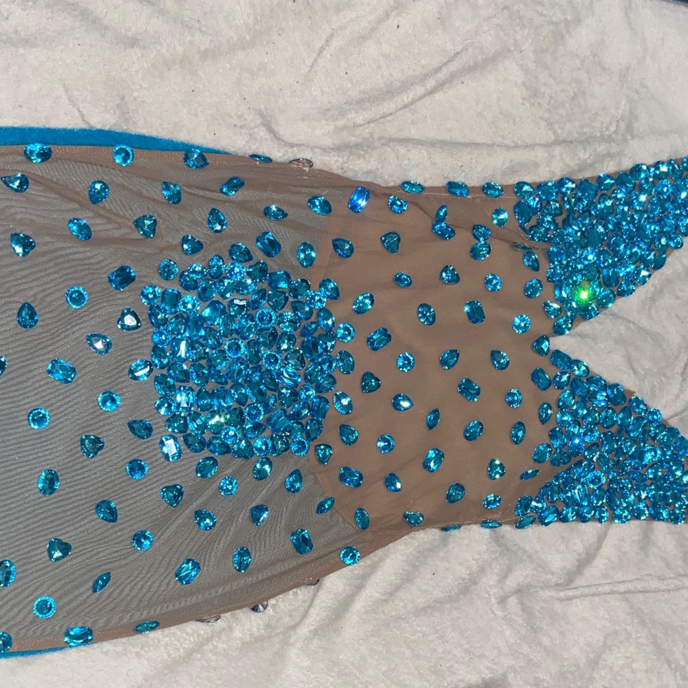 Glamorous Blue Sequin Dress